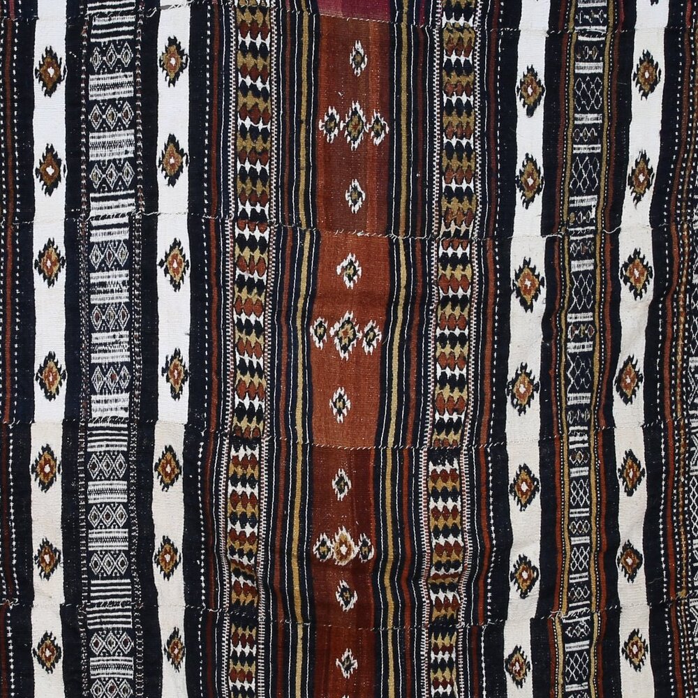 Rare Early 20th Century Khasa Arkilla Kerka Hand Woven Bridal Blanket Ma…